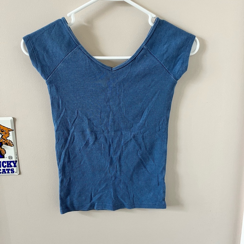 American Eagle Ribbed Tee Size XS